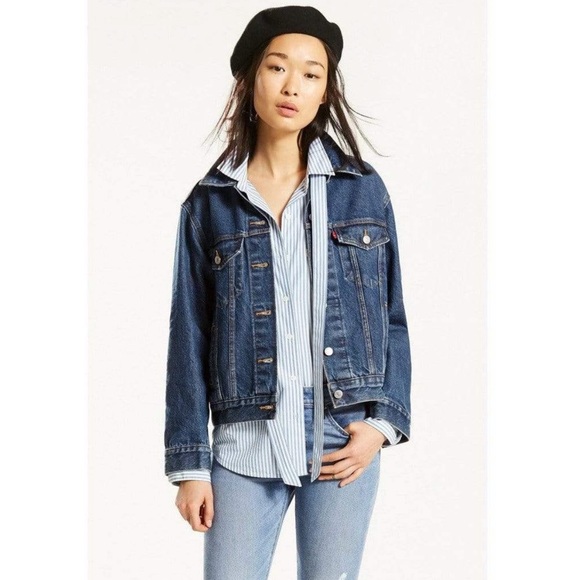 Levi’s Ex-Boyfriend Trucker Denim Jacket - Picture 11 of 12